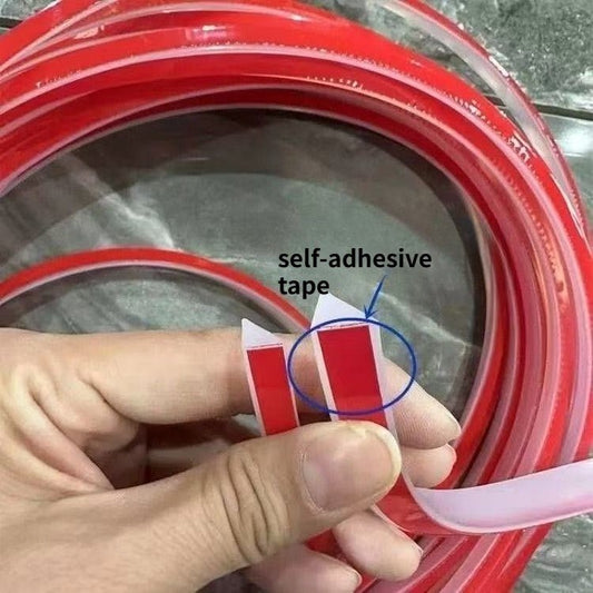 1 meter self adhesive silicone rubber seal strip kitchen bar weatherstrip water retaining strip - | Xingtai Hanze Trading Co., Ltd.