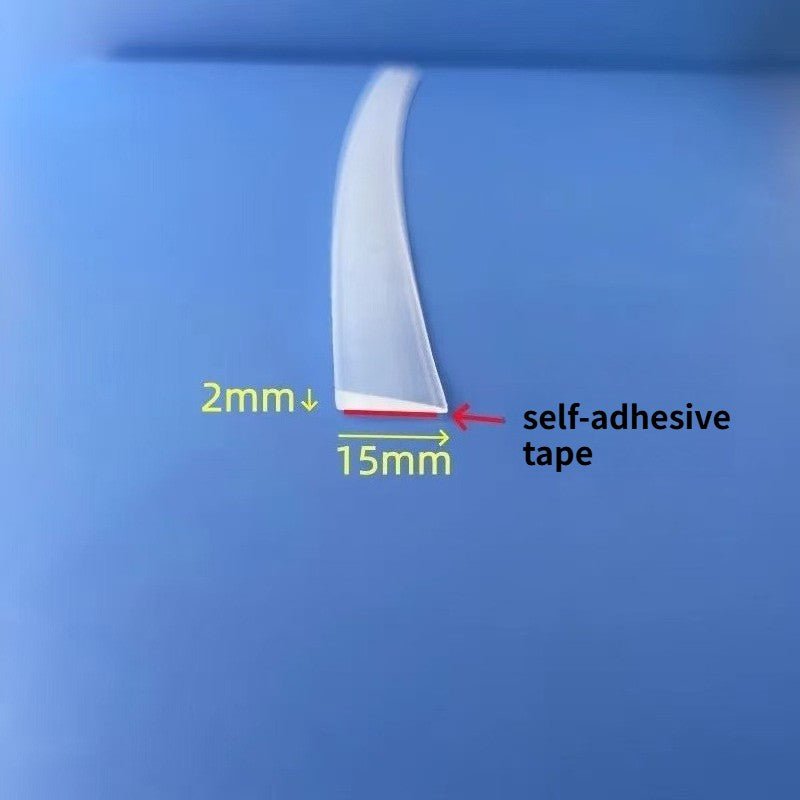 1 meter self adhesive silicone rubber seal strip kitchen bar weatherstrip water retaining strip - | Xingtai Hanze Trading Co., Ltd.