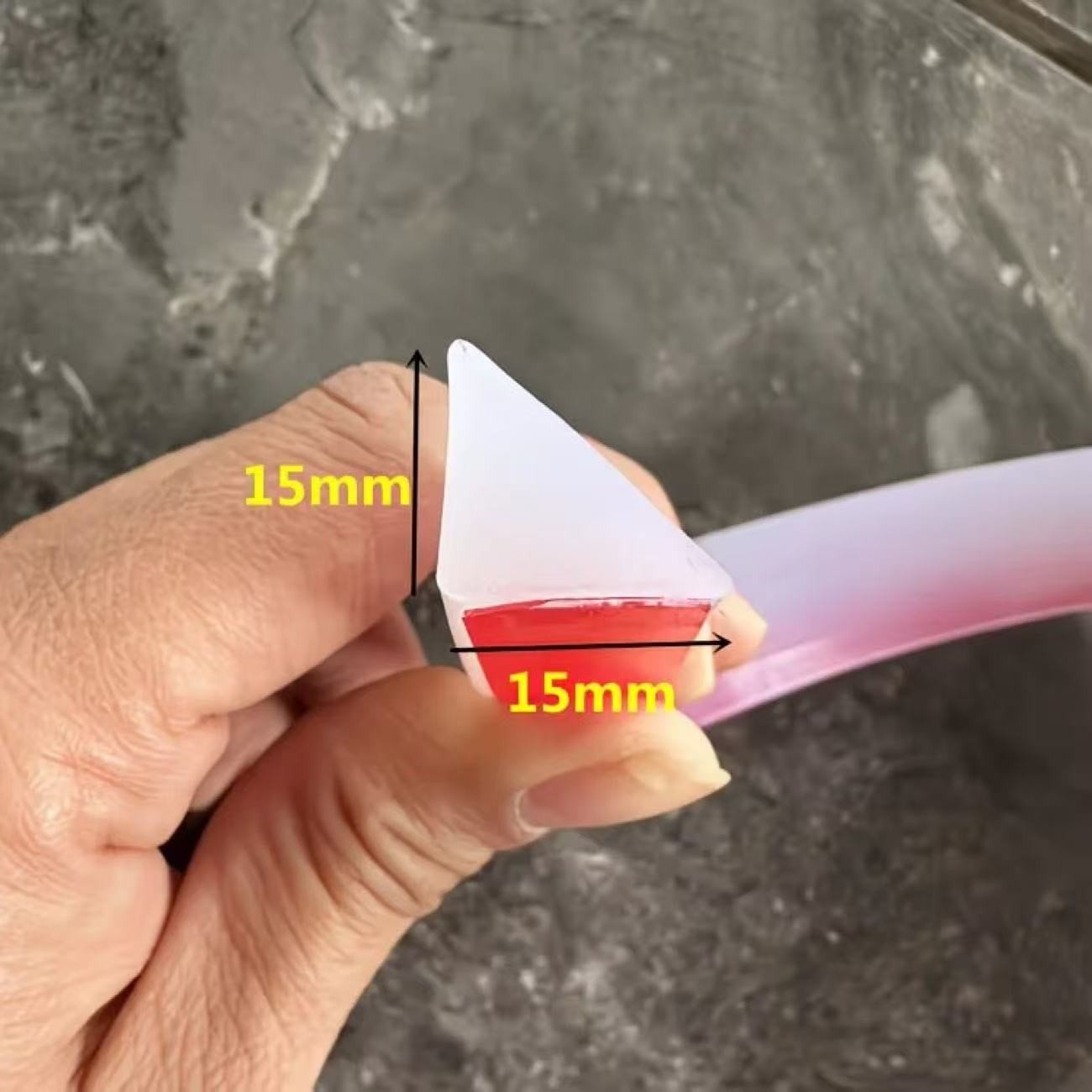 1 meter self adhesive silicone rubber seal strip kitchen bar weatherstrip water retaining strip - | Xingtai Hanze Trading Co., Ltd.