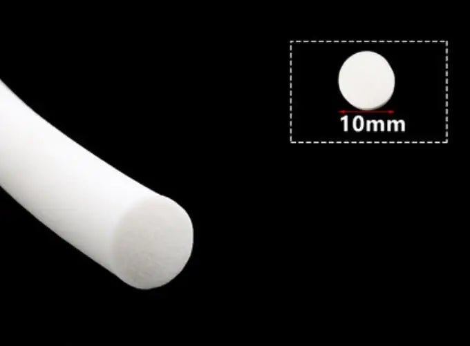10 Meters Silicone Rubber Foam Sealing Strip Round Rod Diameter 3 4 5 6 7 8 9 10mm - | Xingtai Hanze Trading Co., Ltd.