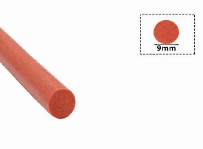 10 Meters Silicone Rubber Foam Sealing Strip Round Rod Diameter 3 4 5 6 7 8 9 10mm - | Xingtai Hanze Trading Co., Ltd.