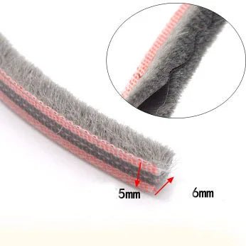 10 Meters sliding door window gasket brush sealing strip soundproofing weatherstrip draught excluder - | Xingtai Hanze Trading Co., Ltd.
