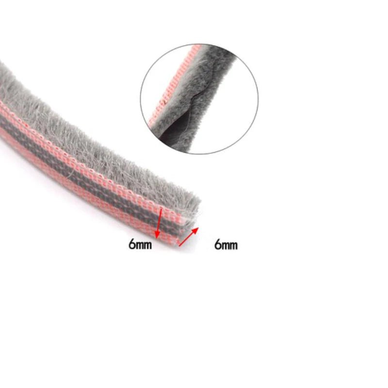 10 Meters sliding door window gasket brush sealing strip soundproofing weatherstrip draught excluder - | Xingtai Hanze Trading Co., Ltd.