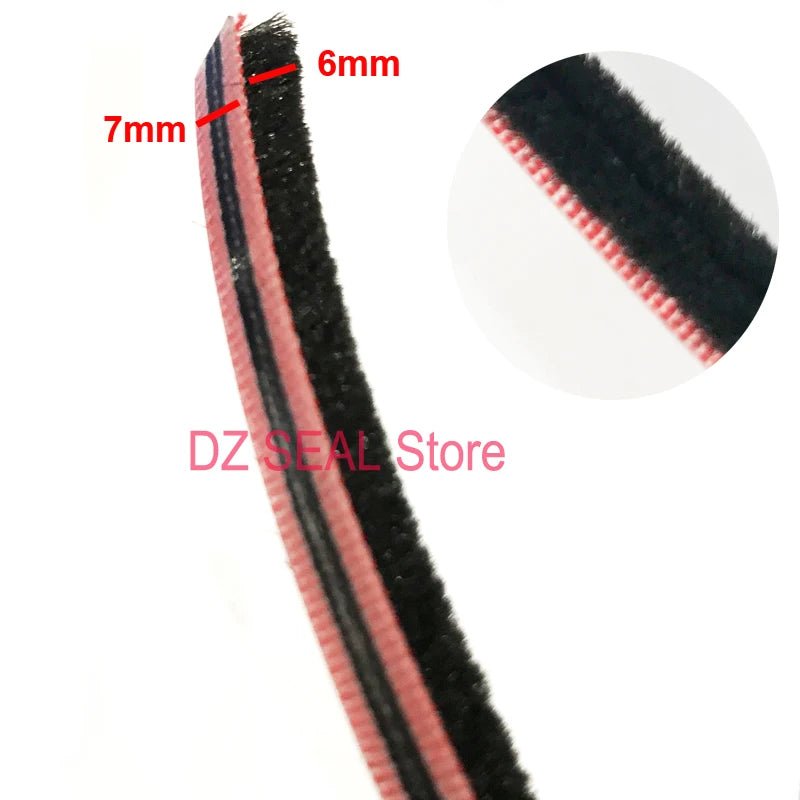 10 Meters sliding door window gasket brush sealing strip soundproofing weatherstrip draught excluder - | Xingtai Hanze Trading Co., Ltd.