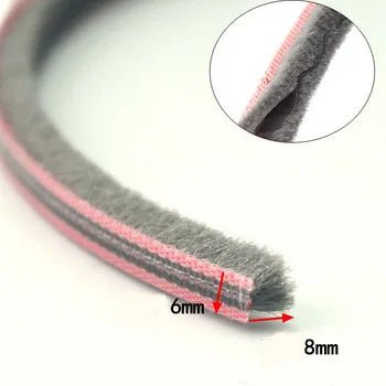 10 Meters sliding door window gasket brush sealing strip soundproofing weatherstrip draught excluder - | Xingtai Hanze Trading Co., Ltd.