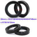 5 PCS NBR Rubber TC Double Lip Oil Seal O Ring Gasket ID 28mm