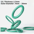 100 PCS FKM Rubber O RING CS1.5mm x OD 4/4.5/5/5.5/6/6.5/7/7.5/8/8.5/9/9.5/10/10.5/11/12/13/14/15/16/17/18/19/20mm Rubber Gasket - | Xingtai Hanze Trading Co., Ltd.