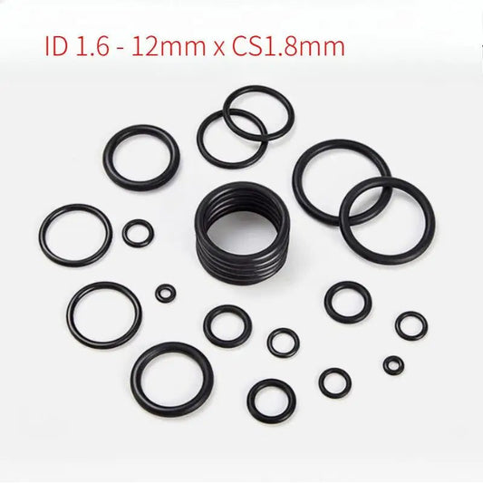 100 Pcs NBR O Ring Seal Rubber Gasket ID 1.6 1.8 2 2.24 2.5 2.8 3.15 3.55 3.75 4 4.5 4.87 5 5.15 5.3 To 12mm x CS1.8mm - | Xingtai Hanze Trading Co., Ltd.