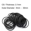 100 PCS NBR rubber O ring Seal Rubber Gaskets CS 3.1mm x OD 9 10 11 12 13 14 15 16 19 20 21 22 23 24 25 26 27 28 29 30mm - | Xingtai Hanze Trading Co., Ltd.