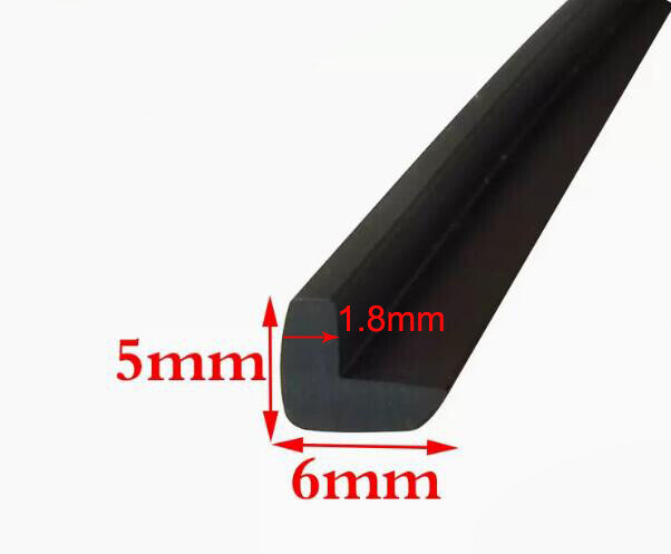 1 Meter L  Rubber Edge Strip Door Seal Strip Weatherstrip Edge Guard Edge Trim