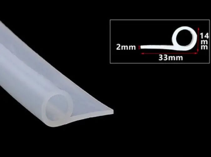 2 Meters High Temperature Resistant Silicone Sealing Strip P Shaped Oven Steamer Rubber Sealing Strip - | Xingtai Hanze Trading Co., Ltd.
