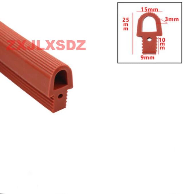 2 Meters Mushroom Head Silicone Strip High Temperature Resistant T Shape Silicone Rubber Sealing Strip For Vacuum Machine Dryer - | Xingtai Hanze Trading Co., Ltd.