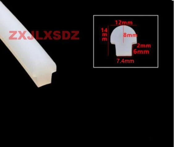 2 Meters Mushroom Head Silicone Strip High Temperature Resistant T Shape Silicone Rubber Sealing Strip For Vacuum Machine Dryer - | Xingtai Hanze Trading Co., Ltd.