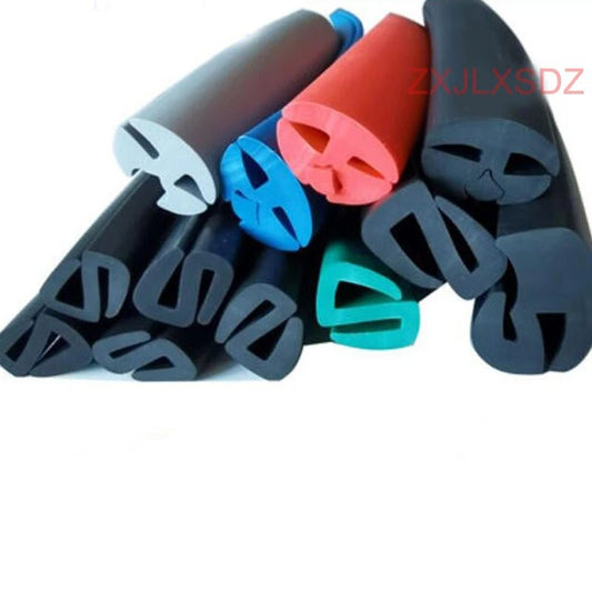 2 Meters S Type Rubber Sealing Strip Glass Shock Absorption Strip Aluminum Profile Caulking Strip - | Xingtai Hanze Trading Co., Ltd.