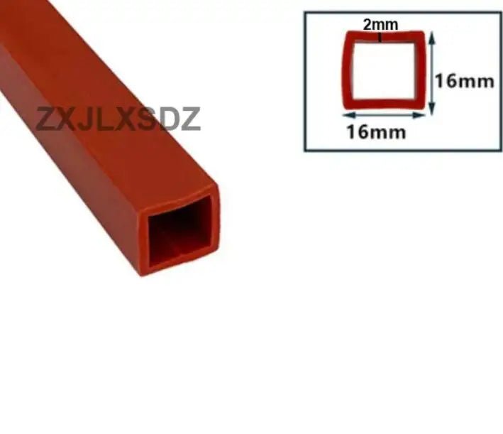 2 Meters Silicone Rubber Square Tube Sleeve High Temperature Resistant Weatherstrip Silicone Rubber Square Sealing Strip - | Xingtai Hanze Trading Co., Ltd.
