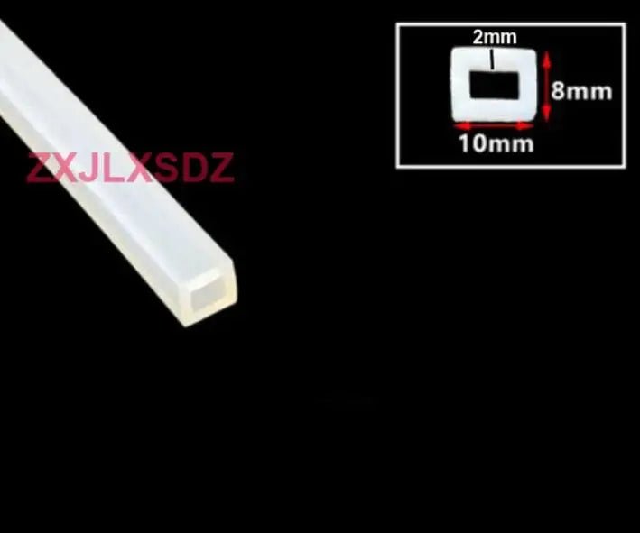 2 Meters Silicone Rubber Square Tube Sleeve High Temperature Resistant Weatherstrip Silicone Rubber Square Sealing Strip - | Xingtai Hanze Trading Co., Ltd.