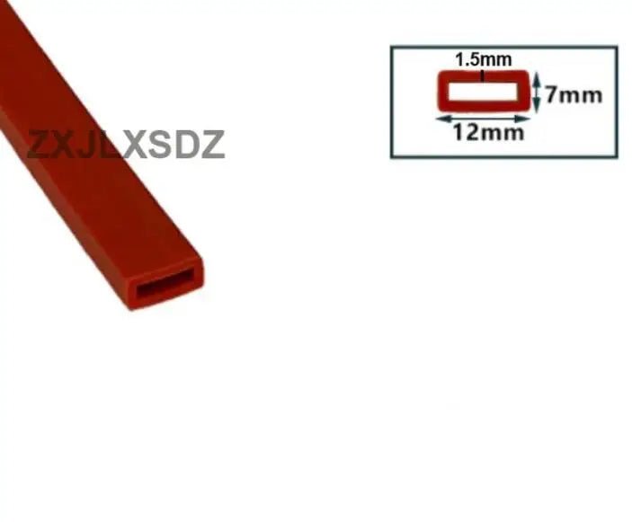 2 Meters Silicone Rubber Square Tube Sleeve High Temperature Resistant Weatherstrip Silicone Rubber Square Sealing Strip - | Xingtai Hanze Trading Co., Ltd.