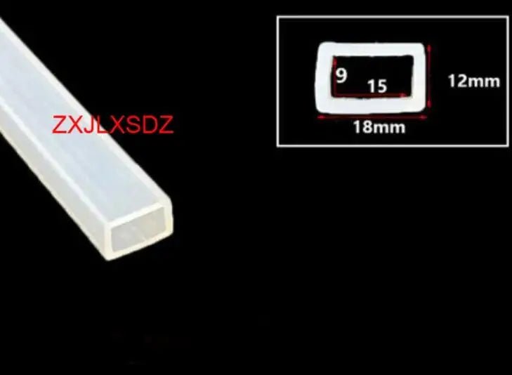 2 Meters Silicone Rubber Square Tube Sleeve High Temperature Resistant Weatherstrip Silicone Rubber Square Sealing Strip - | Xingtai Hanze Trading Co., Ltd.