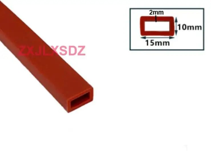 2 Meters Silicone Rubber Square Tube Sleeve High Temperature Resistant Weatherstrip Silicone Rubber Square Sealing Strip - | Xingtai Hanze Trading Co., Ltd.