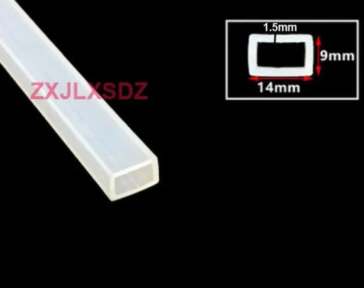 2 Meters Silicone Rubber Square Tube Sleeve High Temperature Resistant Weatherstrip Silicone Rubber Square Sealing Strip - | Xingtai Hanze Trading Co., Ltd.