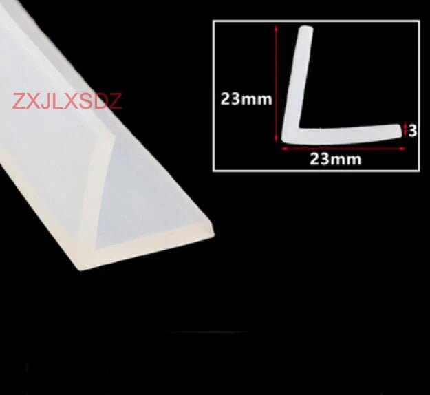 3 Meters L - shaped high temperature resistant silicone rubber edge trim glass door sealing strip weatherstrip edge guard - | Xingtai Hanze Trading Co., Ltd.