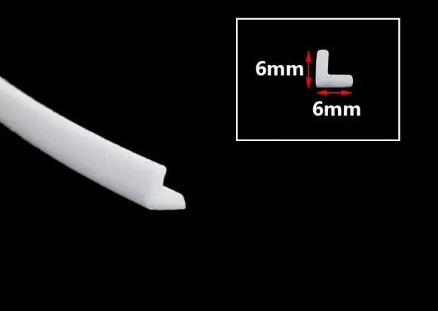 3 Meters L - shaped high temperature resistant silicone rubber edge trim glass door sealing strip weatherstrip edge guard - | Xingtai Hanze Trading Co., Ltd.