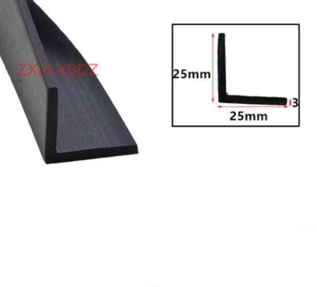 3 Meters L - shaped high temperature resistant silicone rubber edge trim glass door sealing strip weatherstrip edge guard - | Xingtai Hanze Trading Co., Ltd.