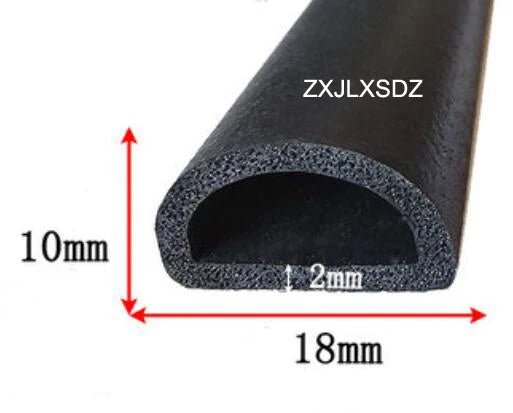 3 Meters self - adhesive D - type rubber foam sealing strip cabinet door foam seal strip door gasket - | Xingtai Hanze Trading Co., Ltd.