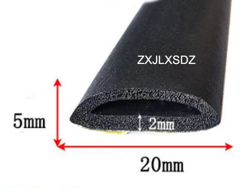3 Meters self - adhesive D - type rubber foam sealing strip cabinet door foam seal strip door gasket - | Xingtai Hanze Trading Co., Ltd.