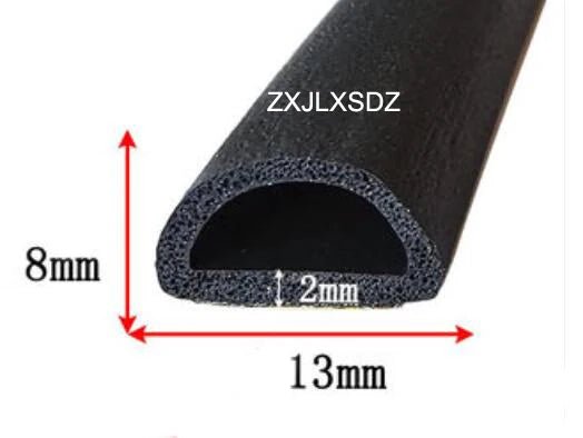 3 Meters self - adhesive D - type rubber foam sealing strip cabinet door foam seal strip door gasket - | Xingtai Hanze Trading Co., Ltd.