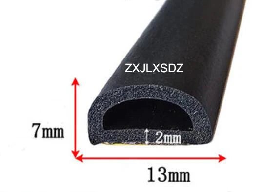 3 Meters self - adhesive D - type rubber foam sealing strip cabinet door foam seal strip door gasket - | Xingtai Hanze Trading Co., Ltd.