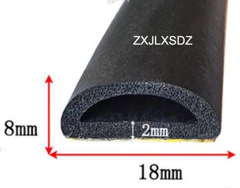 3 Meters self - adhesive D - type rubber foam sealing strip cabinet door foam seal strip door gasket - | Xingtai Hanze Trading Co., Ltd.