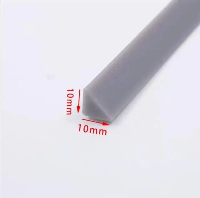 3 Meters Triangle Kitchen Silicone Seal Strip Dust - proof Rubber Sealing Strip Shower Water Retaining Bar Water Stopper - | Xingtai Hanze Trading Co., Ltd.