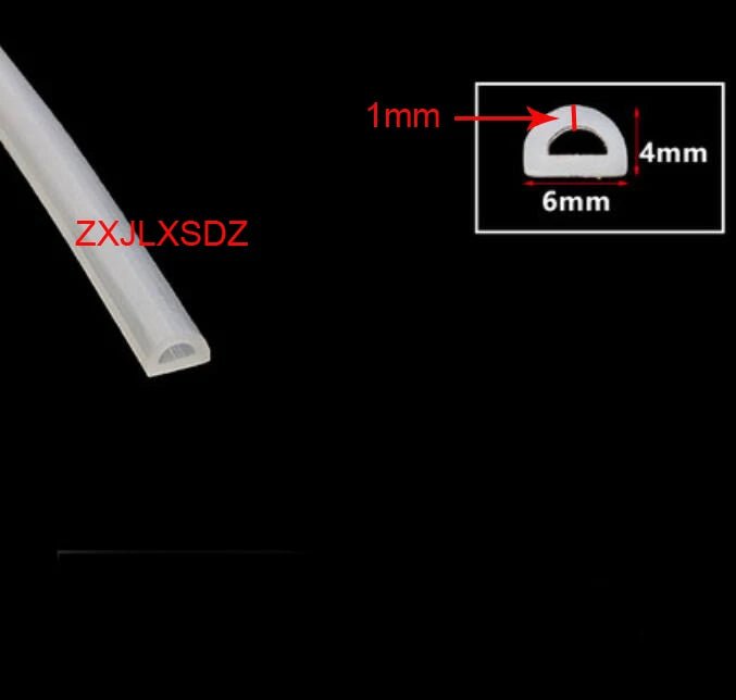 3 Metes D Type Door Gasket Silicone Rubber Sealing Strip Weatherstrip Water Retaining Strip Kitchen Water Stopper - | Xingtai Hanze Trading Co., Ltd.