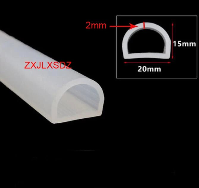 3 Metes D Type Door Gasket Silicone Rubber Sealing Strip Weatherstrip Water Retaining Strip Kitchen Water Stopper - | Xingtai Hanze Trading Co., Ltd.