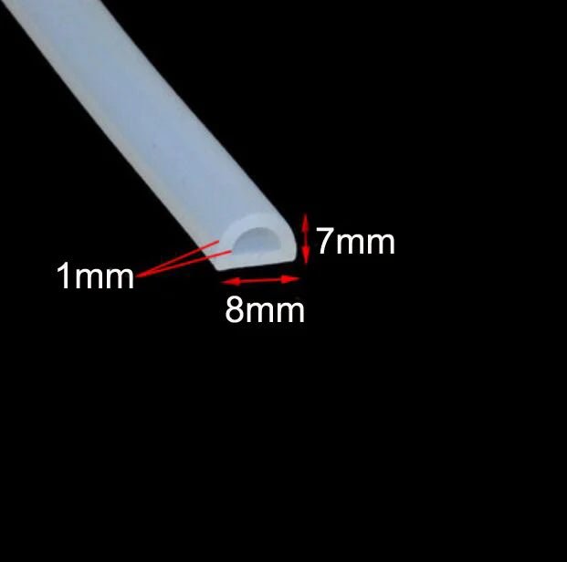 3 Metes D Type Door Gasket Silicone Rubber Sealing Strip Weatherstrip Water Retaining Strip Kitchen Water Stopper - | Xingtai Hanze Trading Co., Ltd.