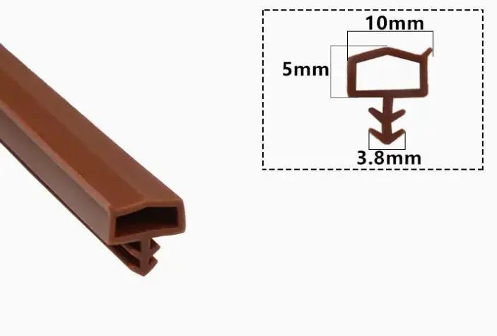 5 Meters door gasket high temperature resistance silicone rubber door window sealing strip weatherstrip caulking strip - | Xingtai Hanze Trading Co., Ltd.