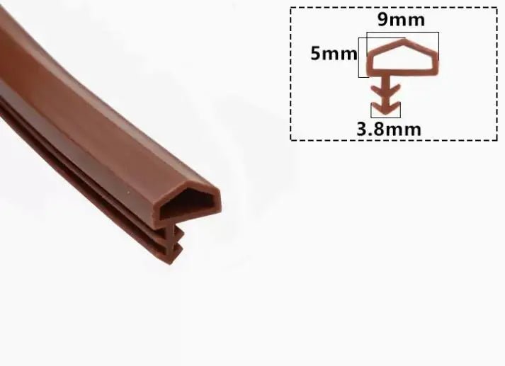 5 Meters door gasket high temperature resistance silicone rubber door window sealing strip weatherstrip caulking strip - | Xingtai Hanze Trading Co., Ltd.