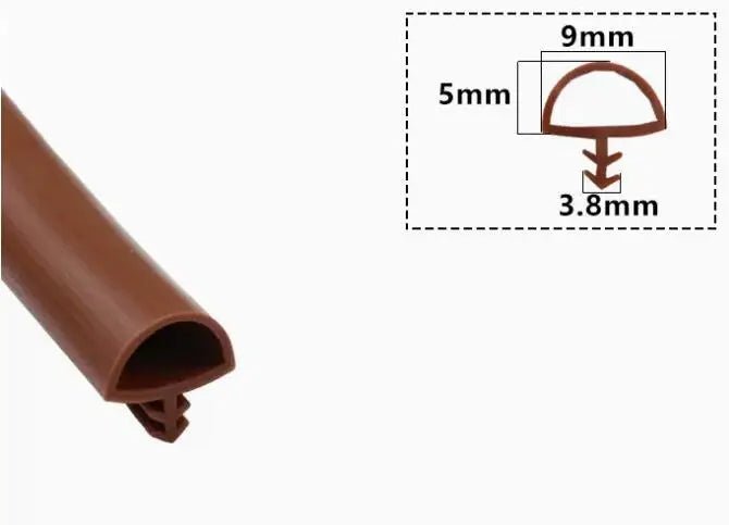 5 Meters door gasket high temperature resistance silicone rubber door window sealing strip weatherstrip caulking strip - | Xingtai Hanze Trading Co., Ltd.