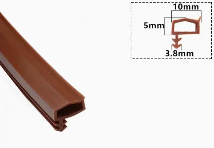 5 Meters door gasket high temperature resistance silicone rubber door window sealing strip weatherstrip caulking strip - | Xingtai Hanze Trading Co., Ltd.