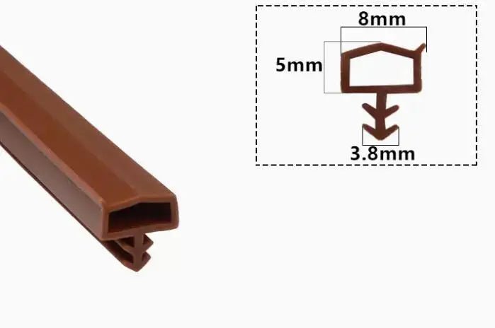 5 Meters door gasket high temperature resistance silicone rubber door window sealing strip weatherstrip caulking strip - | Xingtai Hanze Trading Co., Ltd.