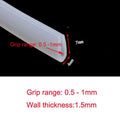 5 Meters U Channel Silicone Rubber Shower Door Glass Sealing Strip Edge Trim Glazing Weatherstrip Edge Guard Furniture Gasket - | Xingtai Hanze Trading Co., Ltd.