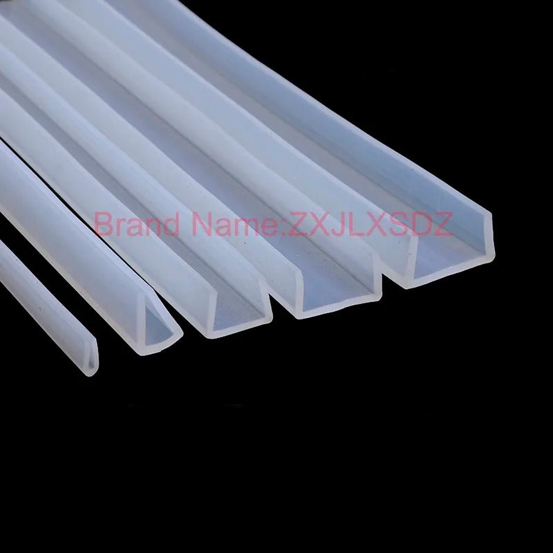 5 Meters U Channel Silicone Rubber Shower Door Glass Sealing Strip Edge Trim Glazing Weatherstrip Edge Guard Furniture Gasket - | Xingtai Hanze Trading Co., Ltd.