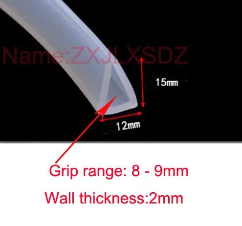 5 Meters U Channel Silicone Rubber Shower Door Glass Sealing Strip Edge Trim Glazing Weatherstrip Edge Guard Furniture Gasket - | Xingtai Hanze Trading Co., Ltd.