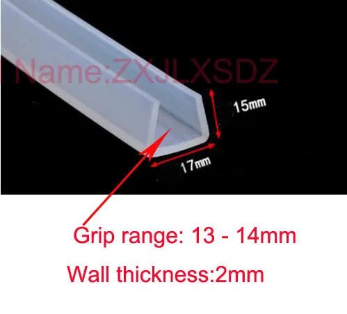 5 Meters U Channel Silicone Rubber Shower Door Glass Sealing Strip Edge Trim Glazing Weatherstrip Edge Guard Furniture Gasket - | Xingtai Hanze Trading Co., Ltd.