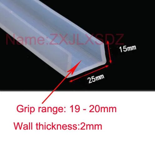 5 Meters U Channel Silicone Rubber Shower Door Glass Sealing Strip Edge Trim Glazing Weatherstrip Edge Guard Furniture Gasket - | Xingtai Hanze Trading Co., Ltd.