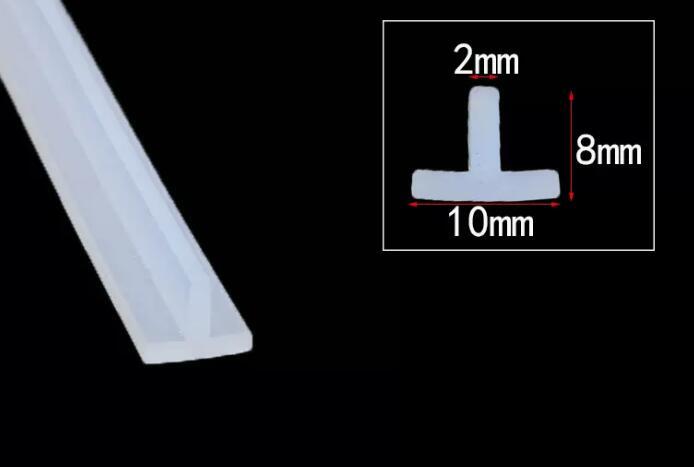 1 Meter T-Gasket Solar Panel Gap Seal Silicone Rubber Seal Strip Filling Strip