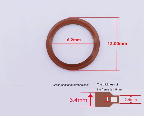 10 PCS M6 - M42 Bonded Washer Metal FKM Rubber Oil Drain Plug Gasket Seal O Ring