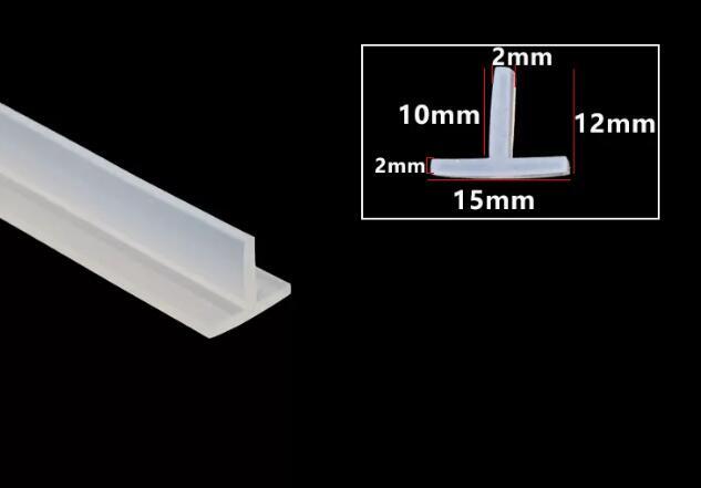 1 Meter T-Gasket Solar Panel Gap Seal Silicone Rubber Seal Strip Filling Strip