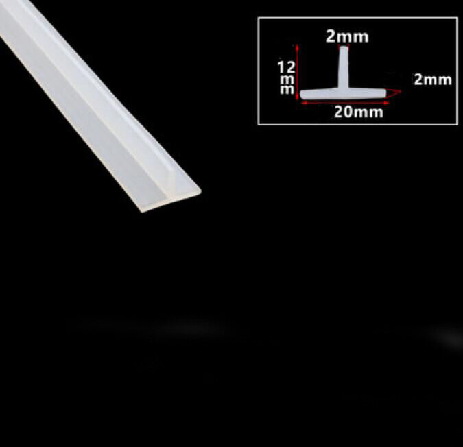 1 Meter T-Gasket Solar Panel Gap Seal Silicone Rubber Seal Strip Filling Strip